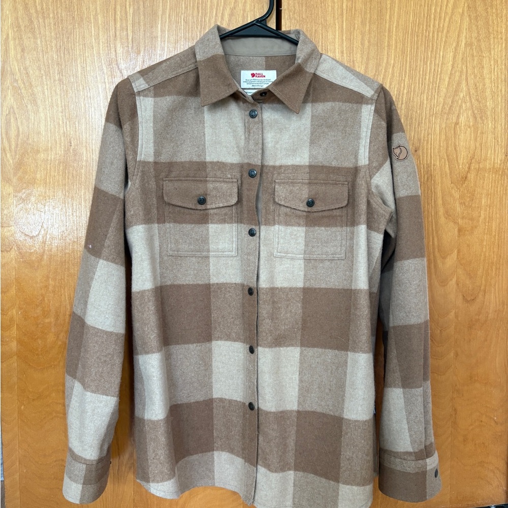 Fjallraven Brown and Tan Button Down Shirt
